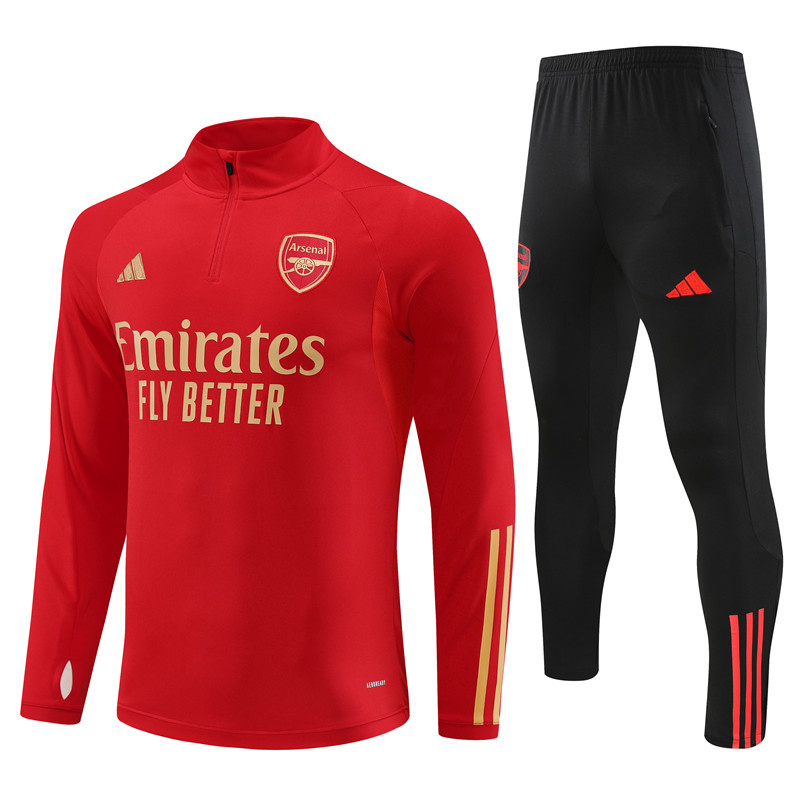 AAA Quality Arsenal 23/24 Tracksuit - Golden/Red